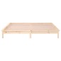 vidaXL Massivholzbett mit LEDs 180x200 cm vidaXL Massivholzbett mit LEDs 180x200 cm