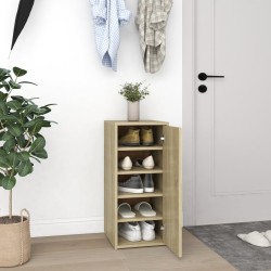 vidaXL Schuhschrank Sonoma-Eiche 32x35x70 cm Holzwerkstoff