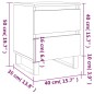 vidaXL Nachttische 2 Stk. Räuchereiche 40x35x50 cm Holzwerkstoff vidaXL Nachttische 2 Stk. Räuchereiche 40x35x50 cm Holzwerkstoff