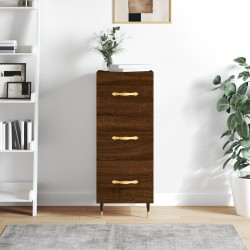 vidaXL Sideboard Braun Eichen-Optik 34,5x34x90 cm Holzwerkstoff