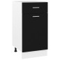 vidaXL Schubunterschrank Schwarz 40x46x81,5 cm Holzwerkstoff vidaXL Schubunterschrank Schwarz 40x46x81,5 cm Holzwerkstoff