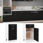 vidaXL Schubunterschrank Schwarz 40x46x81,5 cm Holzwerkstoff vidaXL Schubunterschrank Schwarz 40x46x81,5 cm Holzwerkstoff