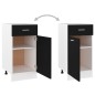 vidaXL Schubunterschrank Schwarz 40x46x81,5 cm Holzwerkstoff vidaXL Schubunterschrank Schwarz 40x46x81,5 cm Holzwerkstoff