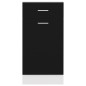 vidaXL Schubunterschrank Schwarz 40x46x81,5 cm Holzwerkstoff vidaXL Schubunterschrank Schwarz 40x46x81,5 cm Holzwerkstoff