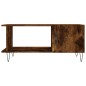 vidaXL Couchtisch Räuchereiche 90x50x40 cm Holzwerkstoff vidaXL Couchtisch Räuchereiche 90x50x40 cm Holzwerkstoff