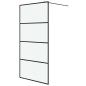 vidaXL Duschwand für Walk-In Dusche Schwarz 100x195 cm ESG Mattiert vidaXL Duschwand für Walk-In Dusche Schwarz 100x195 cm ESG Mattiert