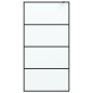 vidaXL Duschwand für Walk-In Dusche Schwarz 100x195 cm ESG Mattiert vidaXL Duschwand für Walk-In Dusche Schwarz 100x195 cm ESG Mattiert