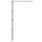 vidaXL Duschwand für Walk-In Dusche Schwarz 100x195 cm ESG Mattiert vidaXL Duschwand für Walk-In Dusche Schwarz 100x195 cm ESG Mattiert