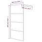 vidaXL Duschwand für Walk-In Dusche Schwarz 100x195 cm ESG Mattiert vidaXL Duschwand für Walk-In Dusche Schwarz 100x195 cm ESG Mattiert