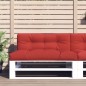 Palettenkissen Rot 120x40x12 cm Stoff Palettenkissen Rot 120x40x12 cm Stoff