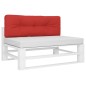 Palettenkissen Rot 120x40x12 cm Stoff Palettenkissen Rot 120x40x12 cm Stoff