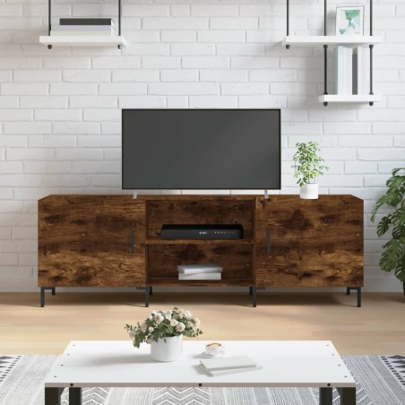 vidaXL TV-Schrank Räuchereiche 150x30x50 cm Holzwerkstoff