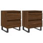 vidaXL Nachttische 2 Stk. Braun Eichen-Optik 40x35x50 cm Holzwerkstoff vidaXL Nachttische 2 Stk. Braun Eichen-Optik 40x35x50 cm Holzwerkstoff