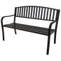 ProGarden Gartenbank Metall 127x50x85 cm Schwarz ProGarden Gartenbank Metall 127x50x85 cm Schwarz