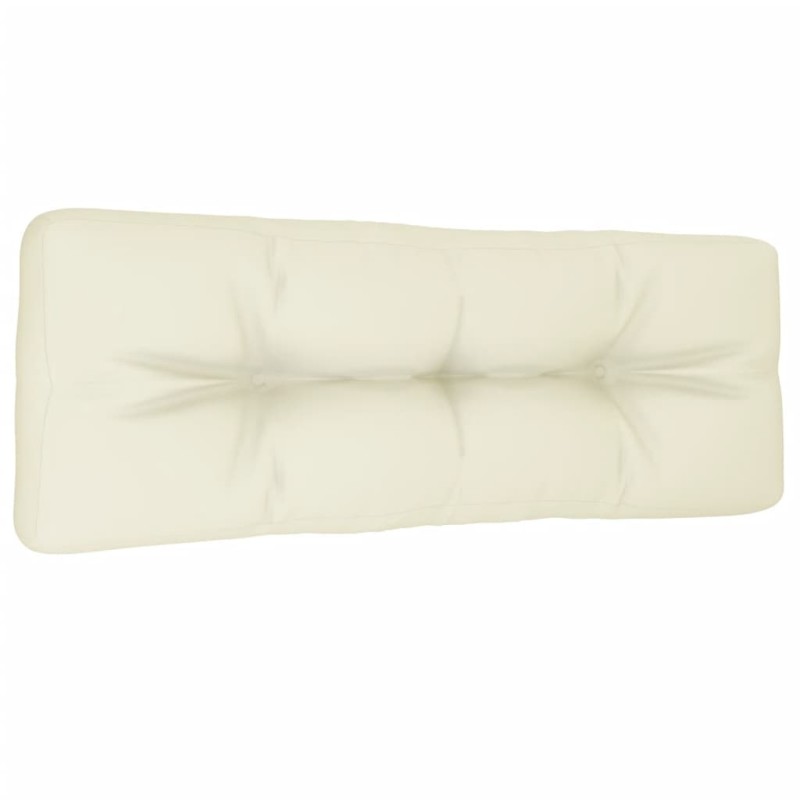 vidaXL Palettenkissen Creme 120x40x12 cm Stoff vidaXL Palettenkissen Creme 120x40x12 cm Stoff