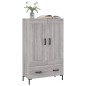 vidaXL Highboard Grau Sonoma 69,5x31x115 cm Holzwerkstoff vidaXL Highboard Grau Sonoma 69,5x31x115 cm Holzwerkstoff