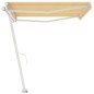 vidaXL Standmarkise Manuell Einziehbar 400x350 cm Gelb/Weiß vidaXL Standmarkise Manuell Einziehbar 400x350 cm Gelb/Weiß