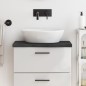 vidaXL Waschtischplatte Dunkelgrau 60x40x4 cm Massivholz Behandelt vidaXL Waschtischplatte Dunkelgrau 60x40x4 cm Massivholz Behandelt