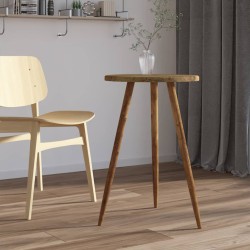 vidaXL Bistrotisch Dunkelbraun Ø50x76 cm MDF und Eisen