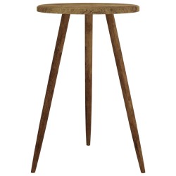 vidaXL Bistrotisch Dunkelbraun Ø50x76 cm MDF und Eisen