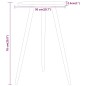 vidaXL Bistrotisch Dunkelbraun Ø50x76 cm MDF und Eisen vidaXL Bistrotisch Dunkelbraun Ø50x76 cm MDF und Eisen