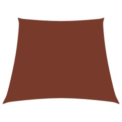vidaXL Sonnensegel Oxford-Gewebe Trapezform 4/5x4 m Terrakotta-Rot