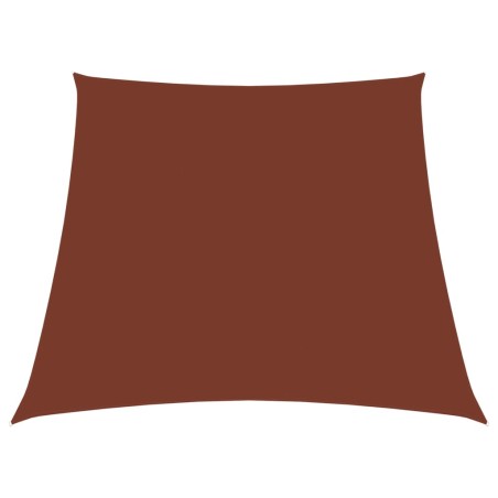 vidaXL Sonnensegel Oxford-Gewebe Trapezform 4/5x4 m Terrakotta-Rot