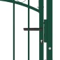 vidaXL Zauntor mit Spitzen Stahl 100x175 cm Grün vidaXL Zauntor mit Spitzen Stahl 100x175 cm Grün