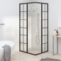 vidaXL Duschkabine Matt ESG 80x70x180 cm Schwarz vidaXL Duschkabine Matt ESG 80x70x180 cm Schwarz