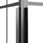 vidaXL Duschkabine Matt ESG 80x70x180 cm Schwarz vidaXL Duschkabine Matt ESG 80x70x180 cm Schwarz