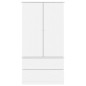 vidaXL Kleiderschrank ALTA Weiß 90x55x170 cm Massivholz Kiefer vidaXL Kleiderschrank ALTA Weiß 90x55x170 cm Massivholz Kiefer