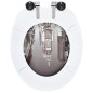 vidaXL Toilettensitze 2 Stk. mit Soft-Close-Deckel MDF New York-Design vidaXL Toilettensitze 2 Stk. mit Soft-Close-Deckel MDF New York-Design