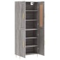 vidaXL Highboard Grau Sonoma 69,5x34x180 cm Holzwerkstoff vidaXL Highboard Grau Sonoma 69,5x34x180 cm Holzwerkstoff