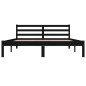 vidaXL Massivholzbett Kiefer 150x200 cm Schwarz vidaXL Massivholzbett Kiefer 150x200 cm Schwarz