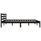 vidaXL Massivholzbett Kiefer 150x200 cm Schwarz vidaXL Massivholzbett Kiefer 150x200 cm Schwarz