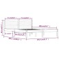 vidaXL Massivholzbett Kiefer 150x200 cm Schwarz vidaXL Massivholzbett Kiefer 150x200 cm Schwarz