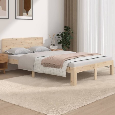 vidaXL Massivholzbett 120x190 cm
