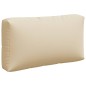 vidaXL Palettenkissen 3-tlg. Beige Stoff vidaXL Palettenkissen 3-tlg. Beige Stoff