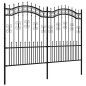 vidaXL Gartenzaun mit Speerspitzen Schwarz 190 cm Stahl vidaXL Gartenzaun mit Speerspitzen Schwarz 190 cm Stahl