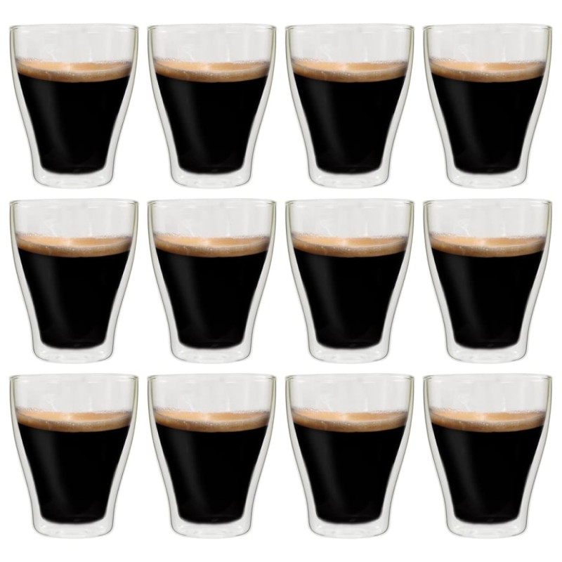 vidaXL Doppelwandige Latte-Macchiato-Gläser 12 Stk. 370 ml vidaXL Doppelwandige Latte-Macchiato-Gläser 12 Stk. 370 ml