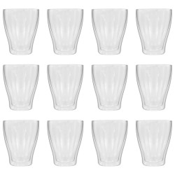 vidaXL Doppelwandige Latte-Macchiato-Gläser 12 Stk. 370 ml 