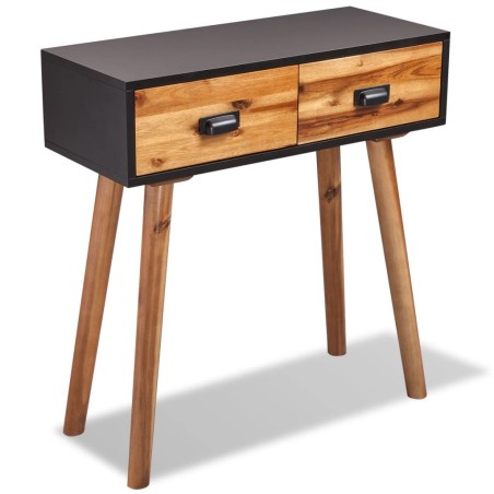 vidaXL Konsolentisch Akazienholz Massiv 70 x 30 x 75 cm
