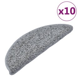 vidaXL Stufenmatten 10 Stk. 65x25 cm Grau