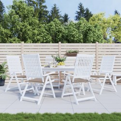 vidaXL Gartenstuhl-Kissen 6 Stk. Taupe 50x50x3 cm Oxford-Gewebe