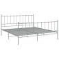 vidaXL Bett Grau Metall 200x200 cm vidaXL Bett Grau Metall 200x200 cm