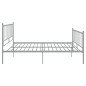 vidaXL Bett Grau Metall 200x200 cm vidaXL Bett Grau Metall 200x200 cm