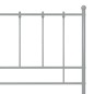vidaXL Bett Grau Metall 200x200 cm vidaXL Bett Grau Metall 200x200 cm