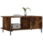 vidaXL Couchtisch Räuchereiche 90x50x40 cm Holzwerkstoff vidaXL Couchtisch Räuchereiche 90x50x40 cm Holzwerkstoff