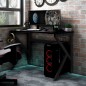 vidaXL Gaming-Schreibtisch mit K-Gestell Schwarz und Rot 110x60x75 cm vidaXL Gaming-Schreibtisch mit K-Gestell Schwarz und Rot 110x60x75 cm