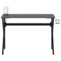vidaXL Gaming-Schreibtisch mit K-Gestell Schwarz und Rot 110x60x75 cm vidaXL Gaming-Schreibtisch mit K-Gestell Schwarz und Rot 110x60x75 cm